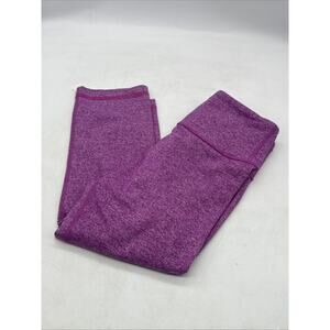 Lululemon Womens Cropped Leggings Purple Size 2 Pull‎ On